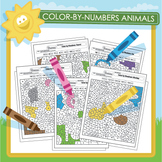 Color-by-Numbers Animals - 10 Pack