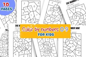 Color by Numbers Learning Numbers 0-9 by Memozas | TPT