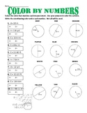 Radius, Diameter & Circumference of Circles Color by Numbers