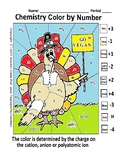 Thanksgiving Color by Number Turkey by Valence Electrons P