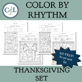 Color by Rhythm: Thanksgiving Set