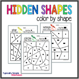 Color by Shapes: Hidden Shapes