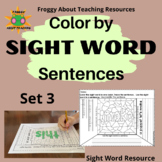 Writing Sentences with Sight Words Set 3