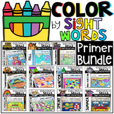 Color by Code Sight Words Primer Season Bundle Sight Word 