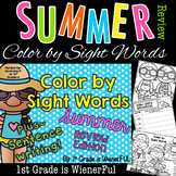 Color by Sight Words-Summer Review Edition~ For incoming 1