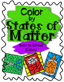 Back to School Color by States of Matter