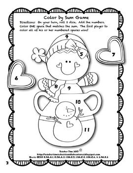 Winter Coloring Pages by Teacher Tam | Teachers Pay Teachers