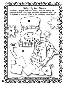 Winter Coloring Pages by Teacher Tam | Teachers Pay Teachers