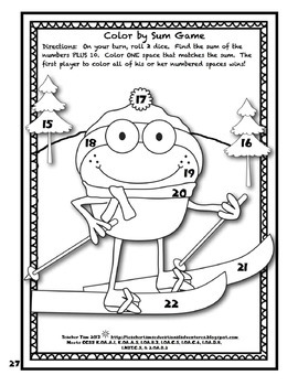 Winter Coloring Pages by Teacher Tam | Teachers Pay Teachers