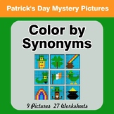 Color by Synonyms - St. Patrick's Day Mystery Pictures