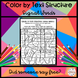 Color by Text Structure Signal Words FREE