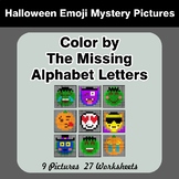 Color by The Missing Alphabet Letters - Halloween Emoji My