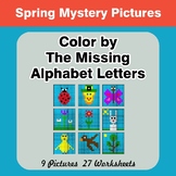 Color by The Missing Alphabet Letters - Spring Mystery Pictures