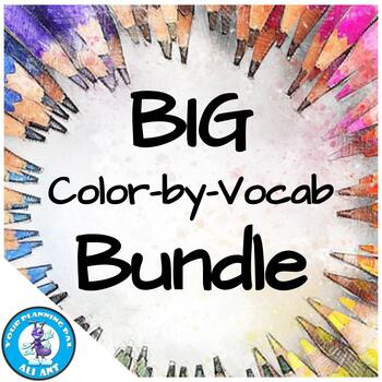 Preview of Color-by-Vocab BIG Bundle!