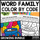 Color by Code CVC Word Practice Seasonal Bundle