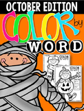 Color by Word {October Edition}