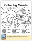 Color by Words Printable