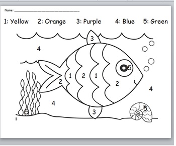 Download 161+ Fish Color By Number Coloring Pages PNG PDF File