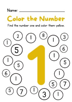 Color by number worksheets 0-9 by Monolion | TPT