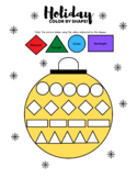 Color by shape Christmas/holiday ornament