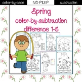 Spring color by code {subtraction}