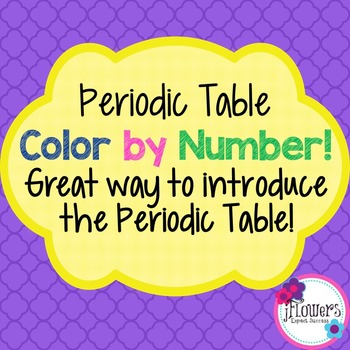 Preview of Periodic Table Color by Number