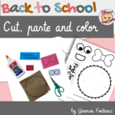 Color, cut and paste Back to School Cute Cookie