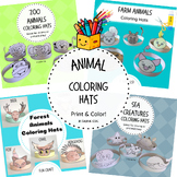 Color-in Animal Hats