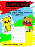 Color it brightly and practice writing English, lowercase 