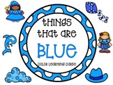 Color learning cards - BLUE