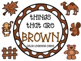Color learning cards - BROWN