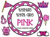 Color learning cards - PINK