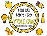 Color learning cards - YELLOW