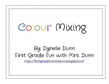 Preview of Color mixing SMART lesson