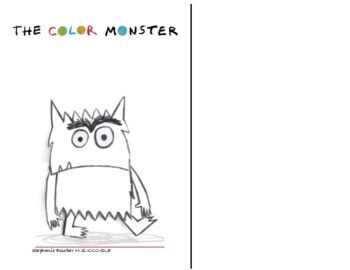 Color monster adapted book by Stephanie Escobar | TPT