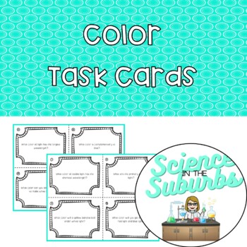 Preview of Color of Light Task Cards