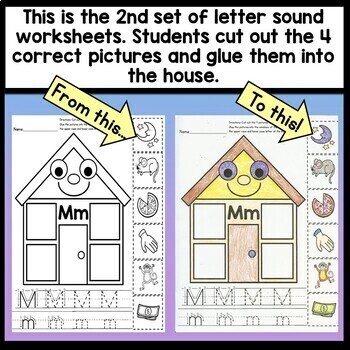 letter sounds worksheets 26 pages a z beginning sounds worksheets