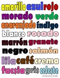 Color sorting activity Spanish and English
