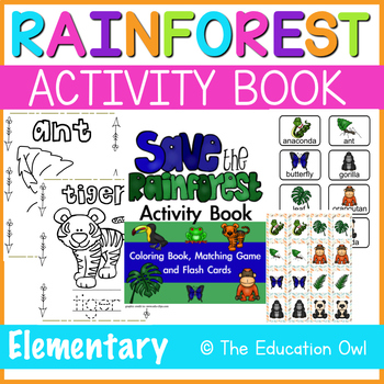 Preview of Save the Rainforest Activity Book