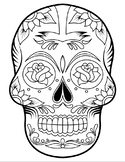 Color the Dia De Los Muertos Calavera - (Skull) Freebie