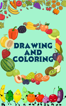 Preview of Color the Drawings and trace the Word