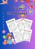 Color the Number Worksheet Fun for Kids