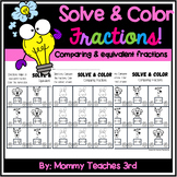 Color the Paw | Comparing Fractions | Equivalent Fractions