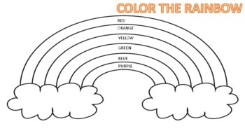 Color the Rainbow Worksheet / Colors / by Miss Kate's Creations | TPT