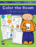 Color the Room I can learn my shapes