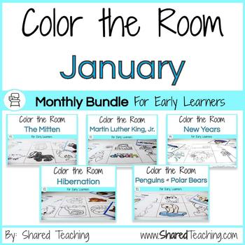 Preview of Color the Room January Bundle