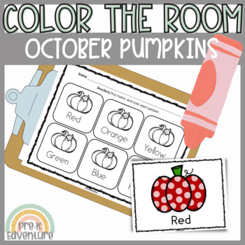 Preview of Color the Room Pumpkins | Color recognition