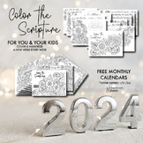 Color the Scriptures & 2021 Calendars