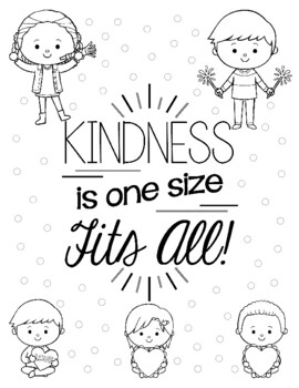 Color the World With Kindness! Mindfulness Coloring Set of 6 | TPT