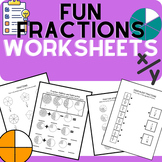 Color the evidence in text | FRACTIONS WORKSHEETS COLLECTION